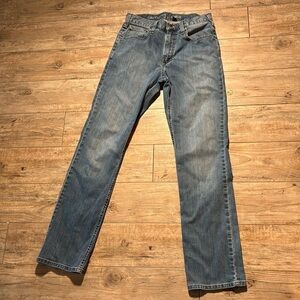 Carhartt Mens Relaxed Fit Jeans Straight Leg Denim Workwear Blue Sz 32 X 34